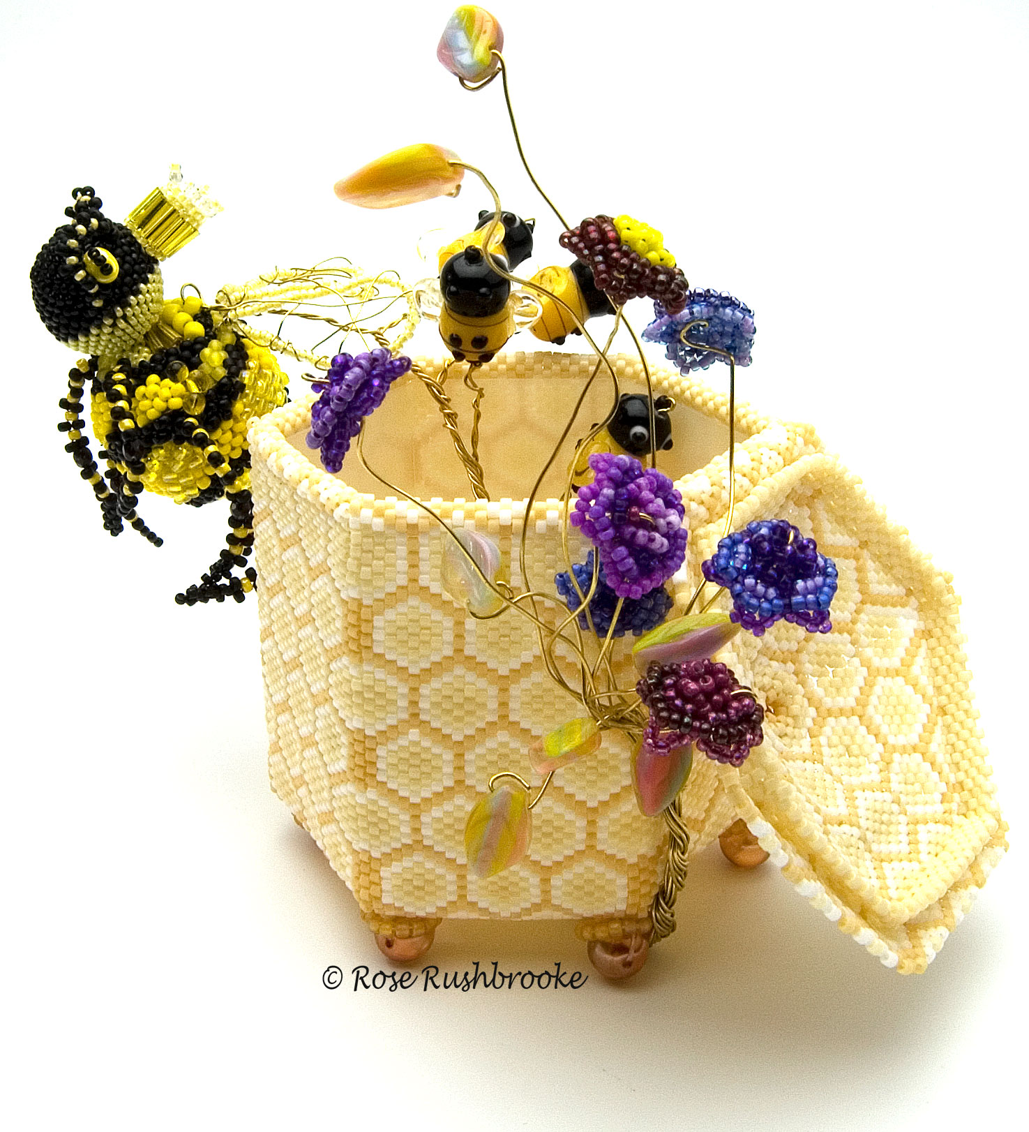 Close up of hive by Rose Rushbrooke. Image copyright &copy; Rose Rushbrooke.