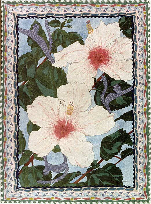 Catbiscus VI - gouache and ink painting by Rose Rushbrooke. Image copyright © Rose Rushbrooke.