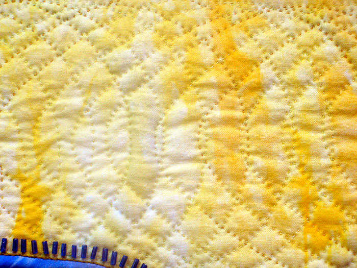 Detail 1 from Sheep's Eyes - fractal quilt by Rose Rushbrooke. Image copyright &copy; Rose Rushbrooke.
