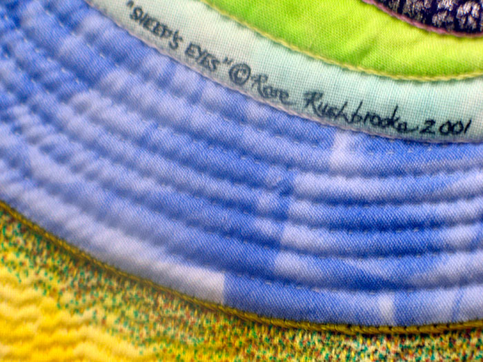 Detail 4 from Sheep's Eyes - fractal quilt by Rose Rushbrooke. Image copyright &copy; Rose Rushbrooke.