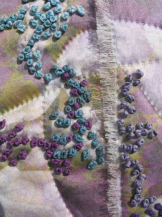 Detail 1 Woman  - fractal quilt by Rose Rushbrooke. Image copyright &copy; Rose Rushbrooke.