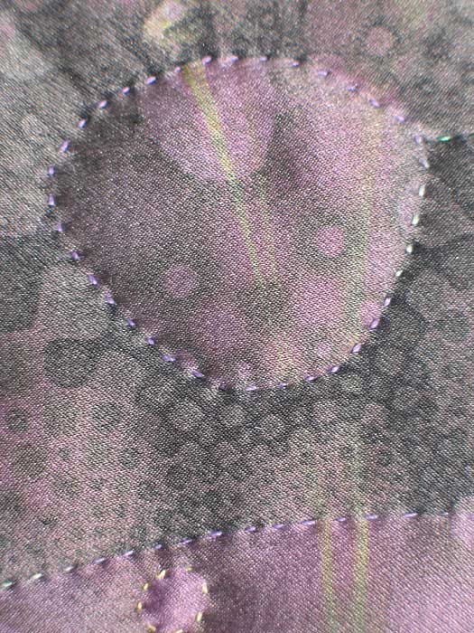 Detail 3 Woman  - fractal quilt by Rose Rushbrooke. Image copyright &copy; Rose Rushbrooke.